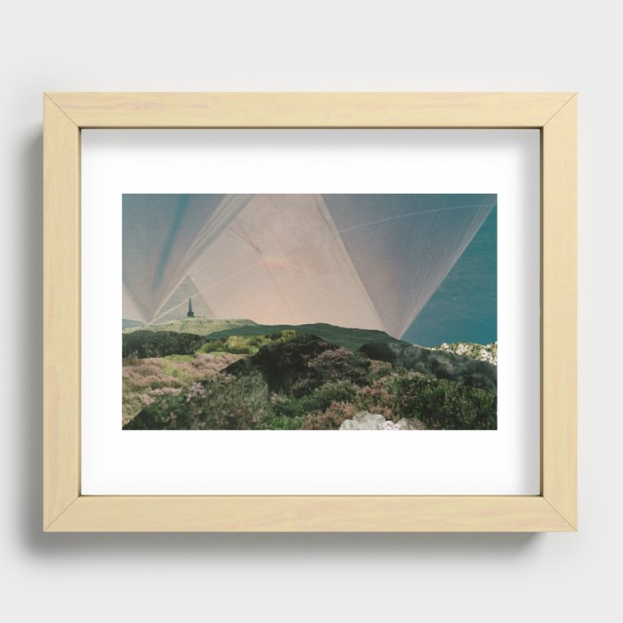 Sky Camping Recessed Framed Print
