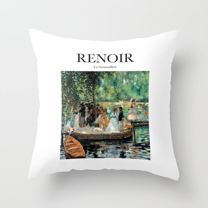 Renoir - La Grenouillère Throw Pillow