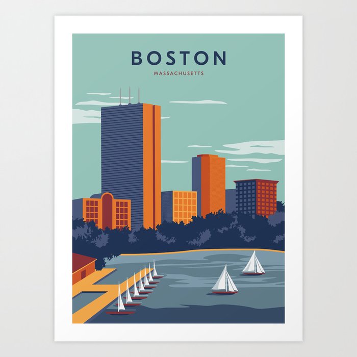 Boston Print Art Print