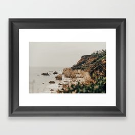coastline / malibu, ca Framed Art Print