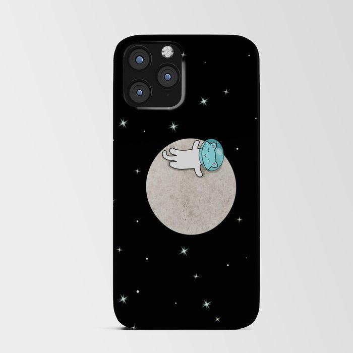 Cat On A Moon iPhone Card Case