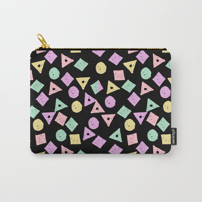 Mikkel - pastel shapes minimal abstract pattern design charlotte winter prints Carry-All Pouch