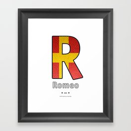 Romeo - Navy Code Framed Art Print