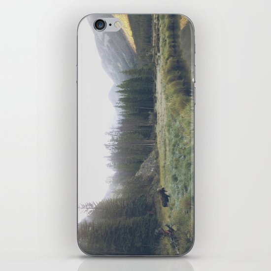 Morning Meadow Moose iPhone & iPod Skin