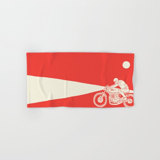 red Hand & Bath Towel