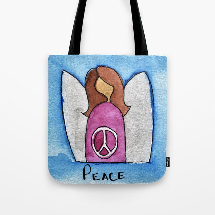 Peace Angel Tote Bag
