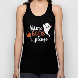 More Boos Please Cool Halloween Ghost Unisex Tank Top