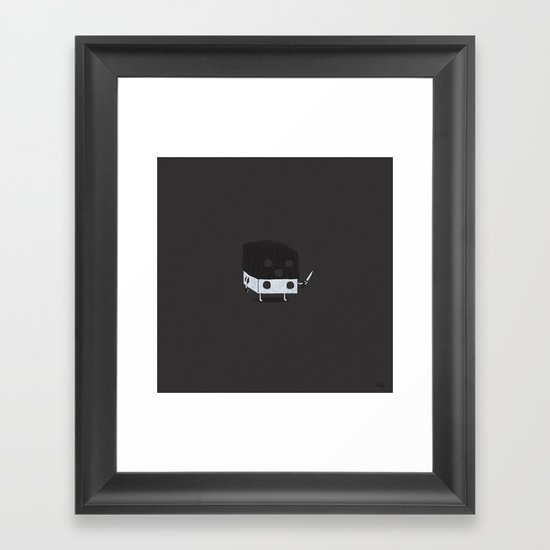 Dicey Little Guy Framed Art Print