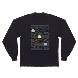 Mountain Forest Moon Long Sleeve T-shirt