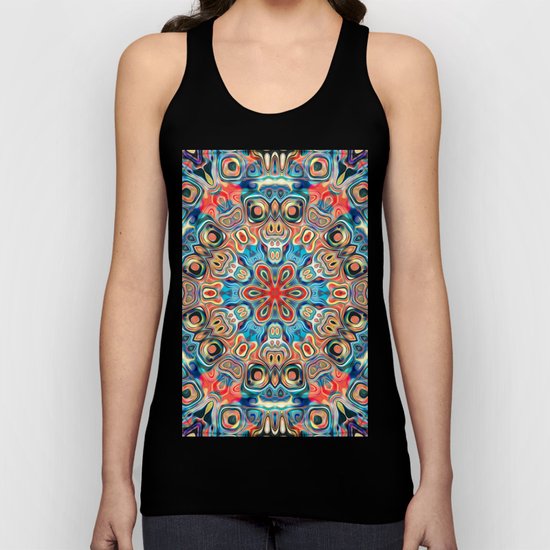 Abstract Tribal Mandala Unisex Tank Top