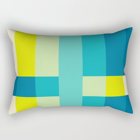 colored stripes 04 Rectangular Pillow