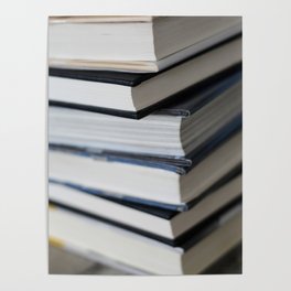 6 Books In A Stack Poster