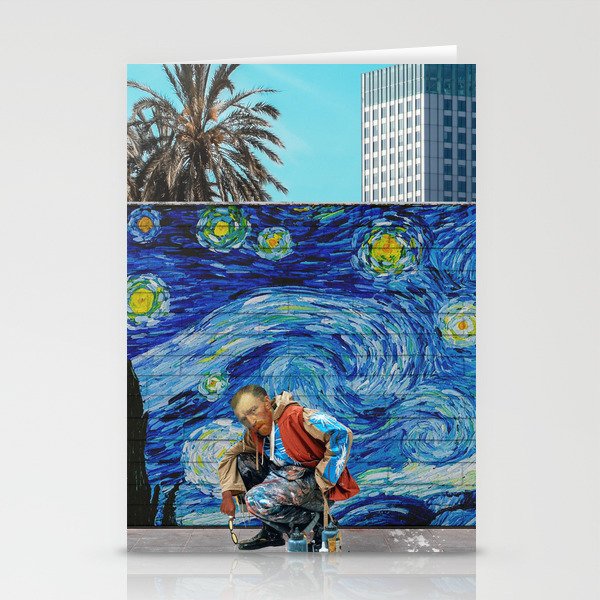 Graffiti artist Van Gogh Stationery Cards