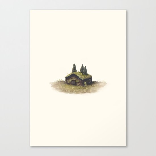 Overgrown - Cabin Canvas Print