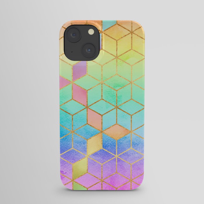 Rainbow Cubes iPhone Case