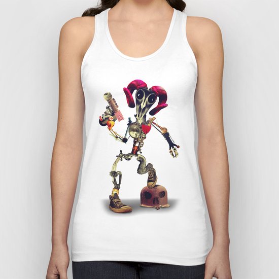 Invader Skull Unisex Tank Top