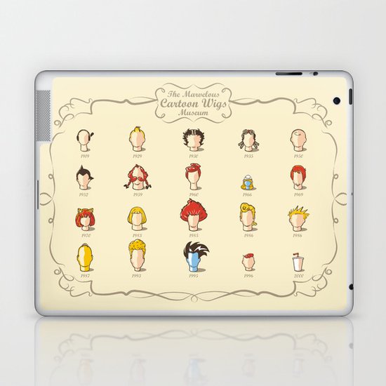 The Marvelous Cartoon Wigs Museum Laptop & iPad Skin
