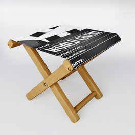 World Cinema Movie Clapperboard Folding Stool