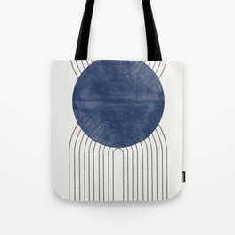 Mid Century Modern Blue Perfect Balance Tote Bag