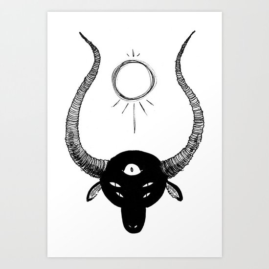 goat lord Art Print