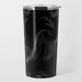 Minimalist Black Marbling Design Travel Mug
