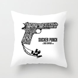 Sucker Punch Throw Pillow
