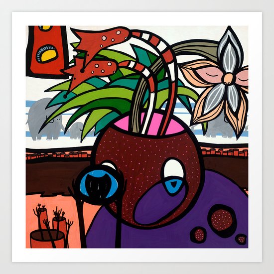 POTHEAD and the COVETED GLASS EYE Art Print