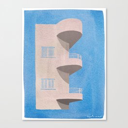 Grey Bauhaus Canvas Print