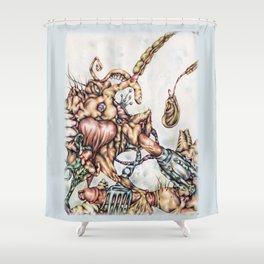 "The Greater God" Shower Curtain
