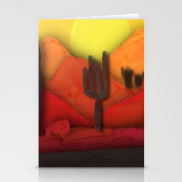Painting “Mexico Desert” Stationery Cards
