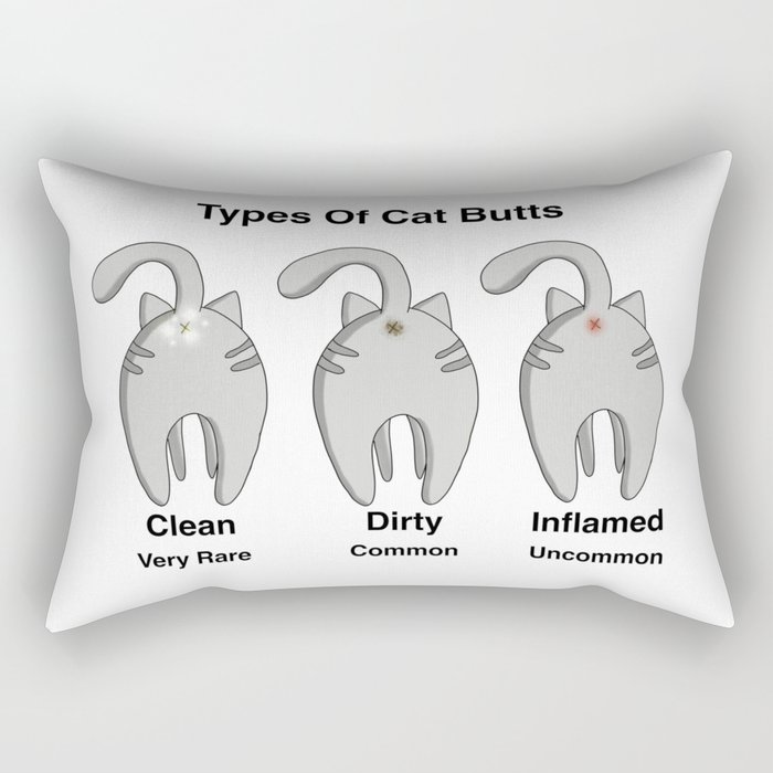 Cat Butts - Funny Rectangular Pillow