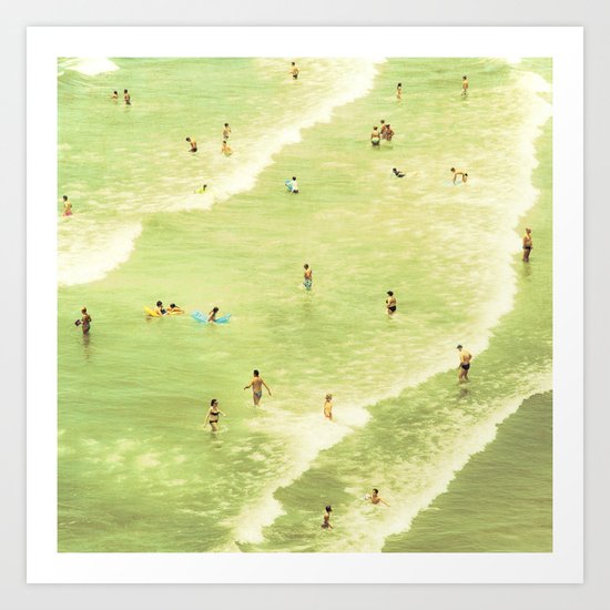 Let's Go Swimming Art Print