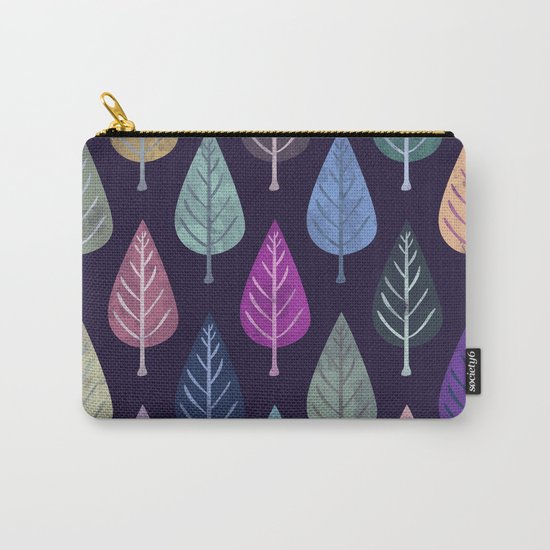 Watercolor Forest Pattern IV Carry-All Pouch