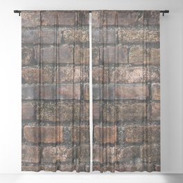 Brick Sheer Curtain