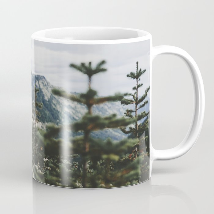 Mount Rainier Summer Wildflowers Coffee Mug