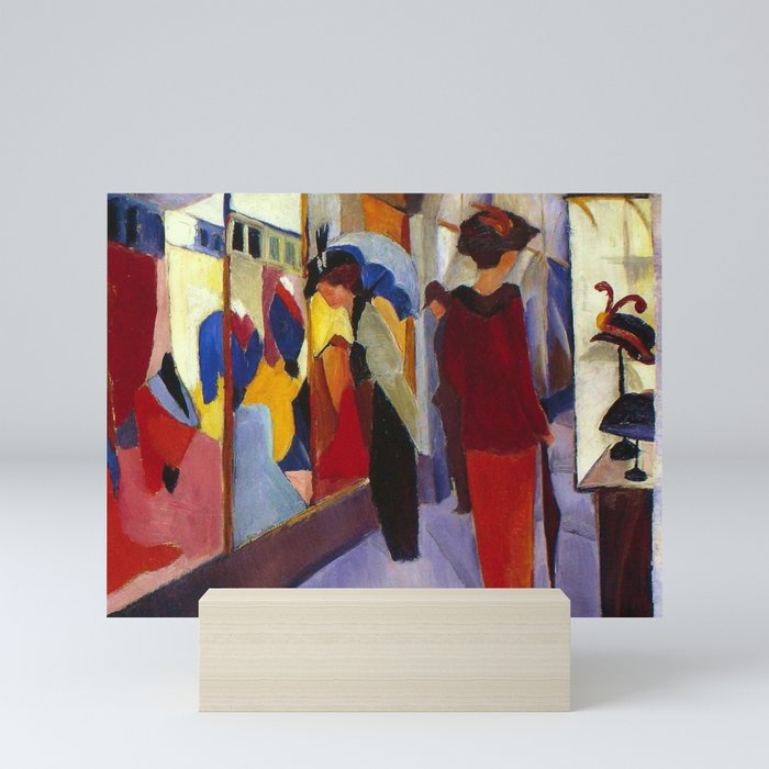 august macke fashion store der blaue reiter expressionism painting mini art prints