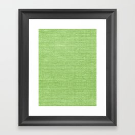 Meadow Green Heritage Hand Woven Cloth Framed Art Print