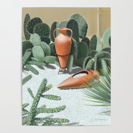 Mediterranean Garden Poster