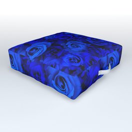 Blue Roses Outdoor Floor Cushion