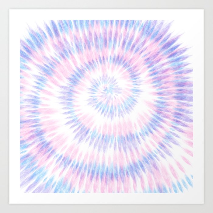 Pure Summer Tie-dye Art Print