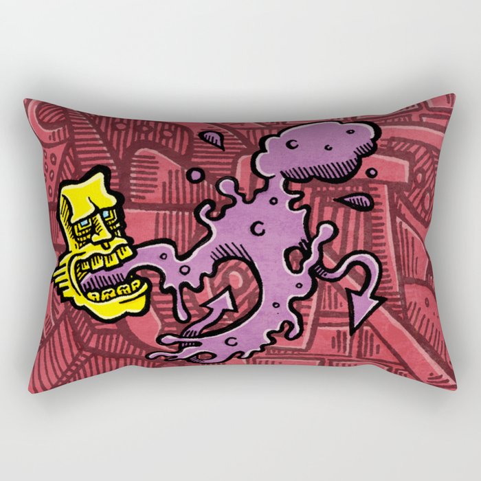 Graffiti Breath Rectangular Pillow