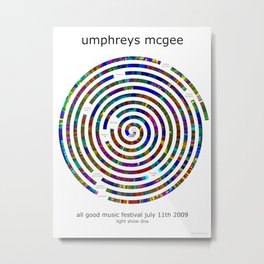 Umphrey's McGee All Good 2009 Poster Metal Print
