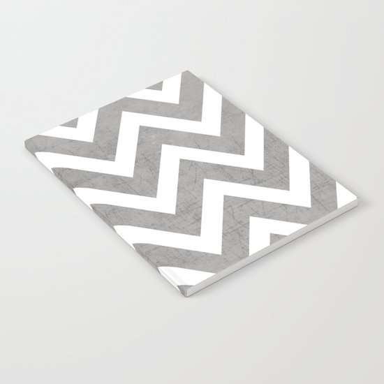 gray chevron Notebook