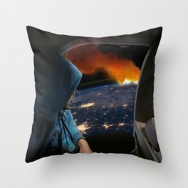 Global Warming Throw Pillow