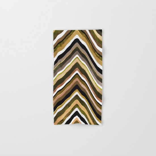 Green/Yellow/Brown Slice Hand & Bath Towel
