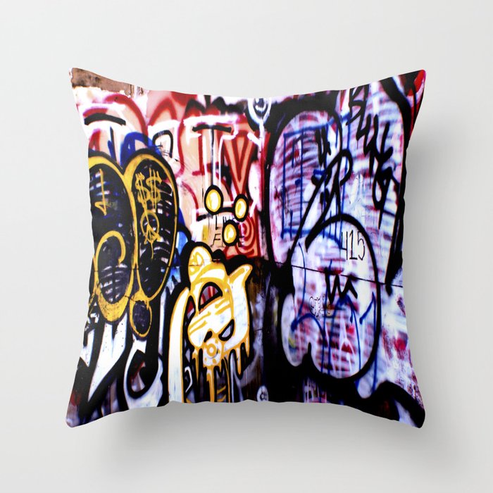 Graffiti Throw Pillow
