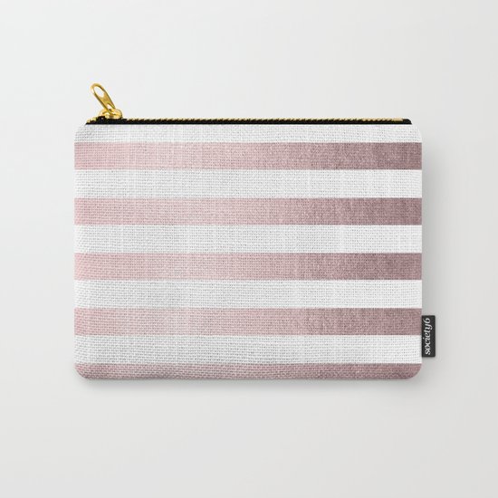Simply Striped Rose Gold Palace Carry-All Pouch