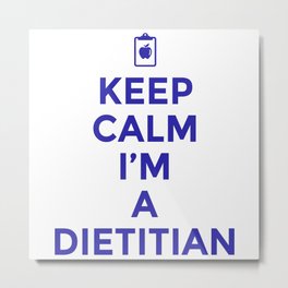 Dietitian, school dietitian nutritionist Metal Print