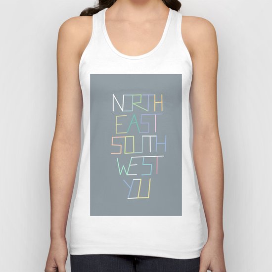 North East South West You Unisex Tank Top