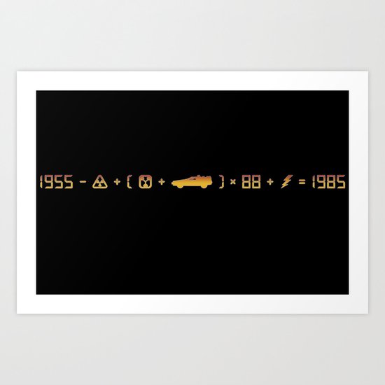 Movie Maths #1 Art Print